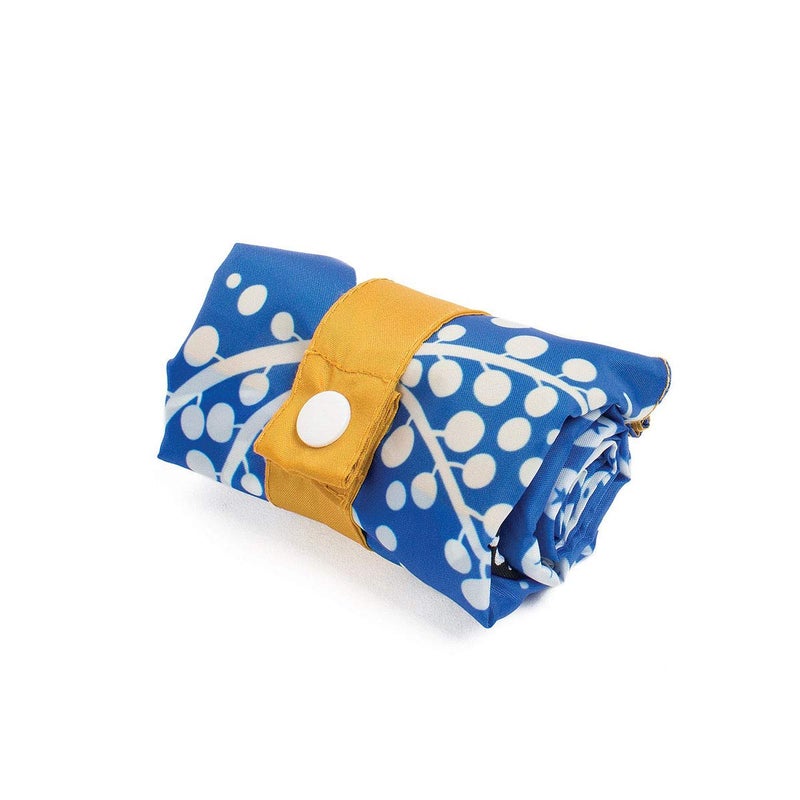 LOQI Seed Reusable Shopping Bags (Set of 3), Coral Bell, Cornflower, Teal - Image 3